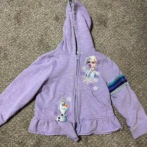 Disney Purple Frozen Hoodie for Kids